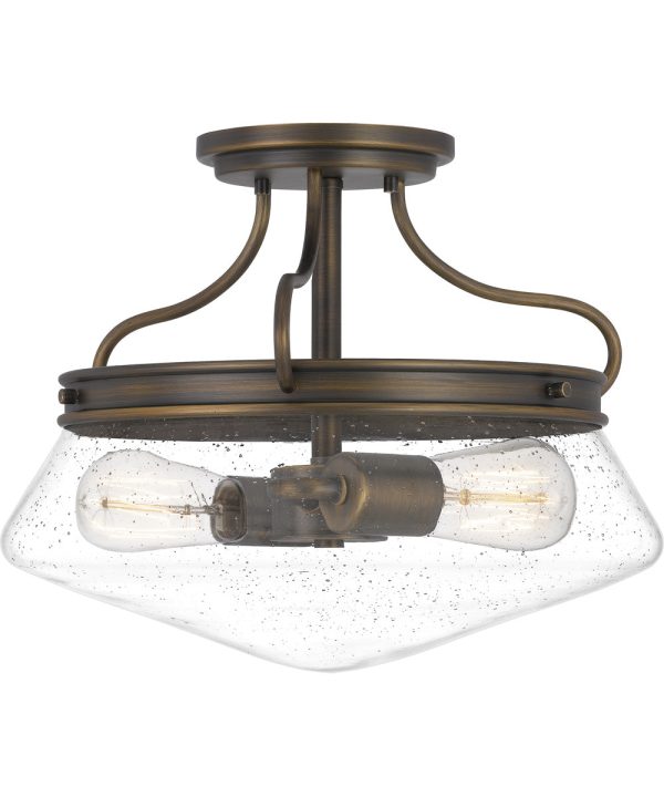 Tucker 2-light Semi Flush Mount French Bronze Online Sale