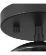 Atwell 1-Light Mid-Century Modern Semi-Flush Mount Matte Black For Sale