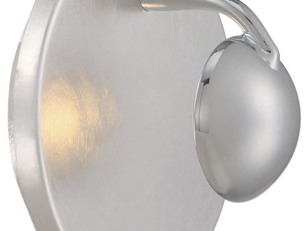 Aurora LED Wall Sconce Silver   Chrome Sale