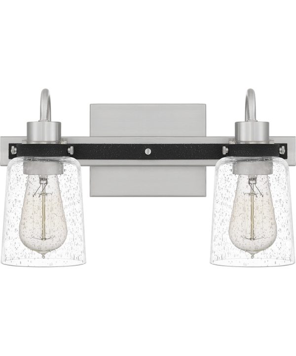 Axel Medium 2-light Bath Light Brushed Nickel Hot on Sale