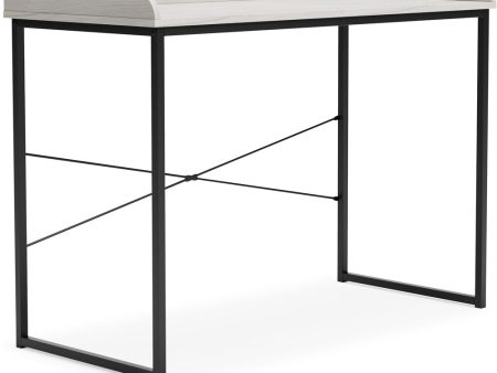 Bayflynn Home Office Desk White Black Fashion