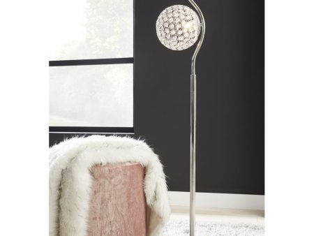 Winter Metal Floor Lamp (1 CN) Clear Silver Fashion