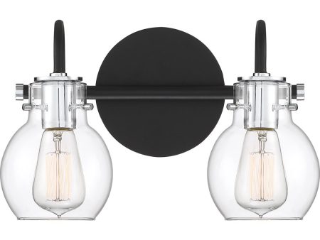 Andrews Medium 2-light Bath Light Earth Black Online now