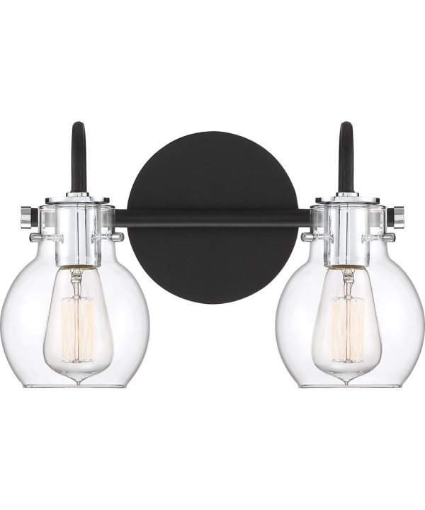 Andrews Medium 2-light Bath Light Earth Black Online now