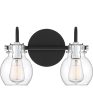 Andrews Medium 2-light Bath Light Earth Black Online now