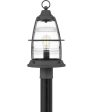 Admiral Large 1-light Outdoor Post Light  Coastal Armour Aluminum Mottled Black Discount