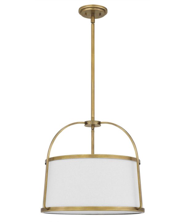 York 4-light Pendant Weathered Brass Online Hot Sale