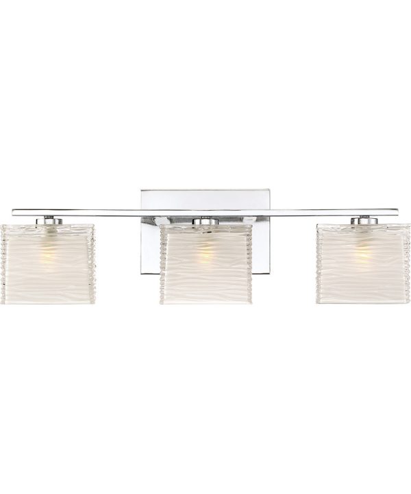 Westcap Large 3-light Bath Light Polished Chrome Online Sale