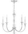 Mila 5-light Chandelier Polished Chrome For Discount