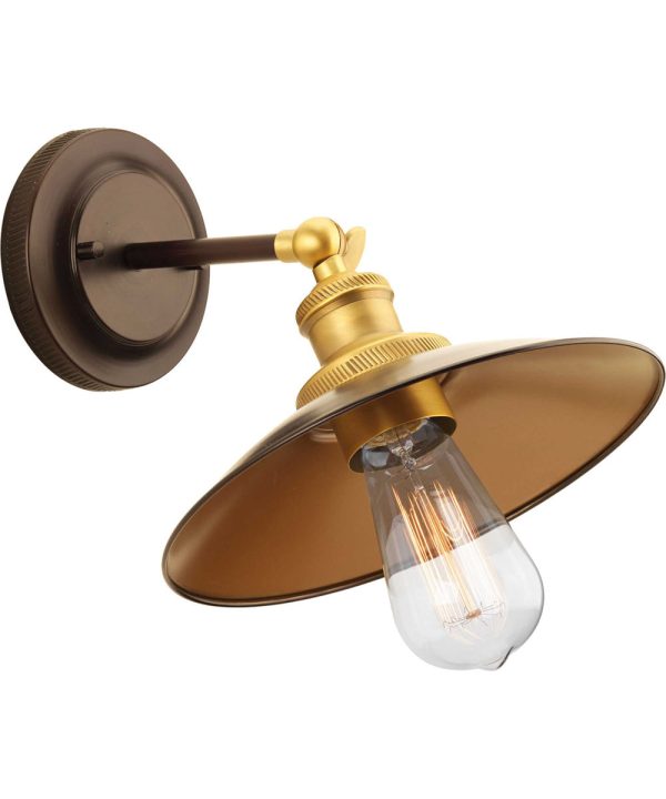 Archives 1-Light Adjustable Swivel Wall Sconce Antique Bronze Online now