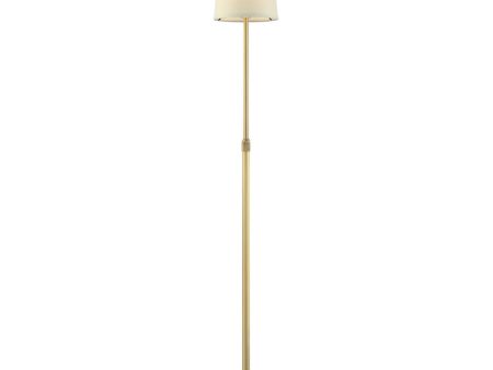 Attendorn 1-Light  Floor Lamp Satin Brass For Sale