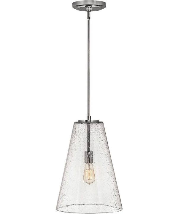 Vance 1-Light Medium Pendant in Polished Nickel Online Sale