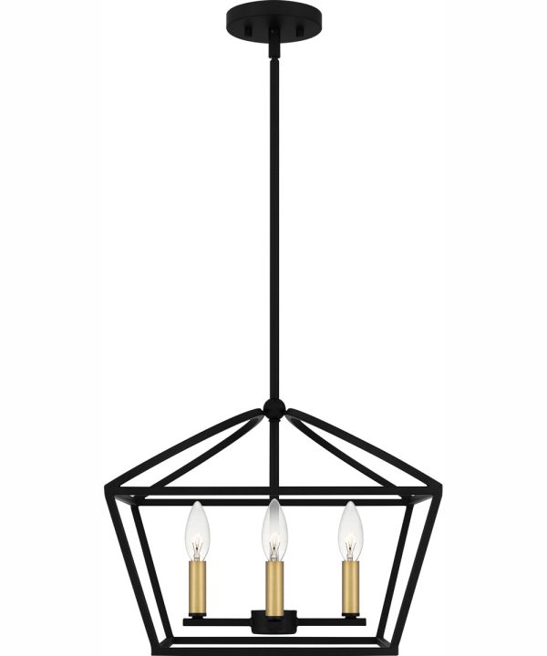 Concho Bay Large 4-light Pendant Matte Black For Cheap