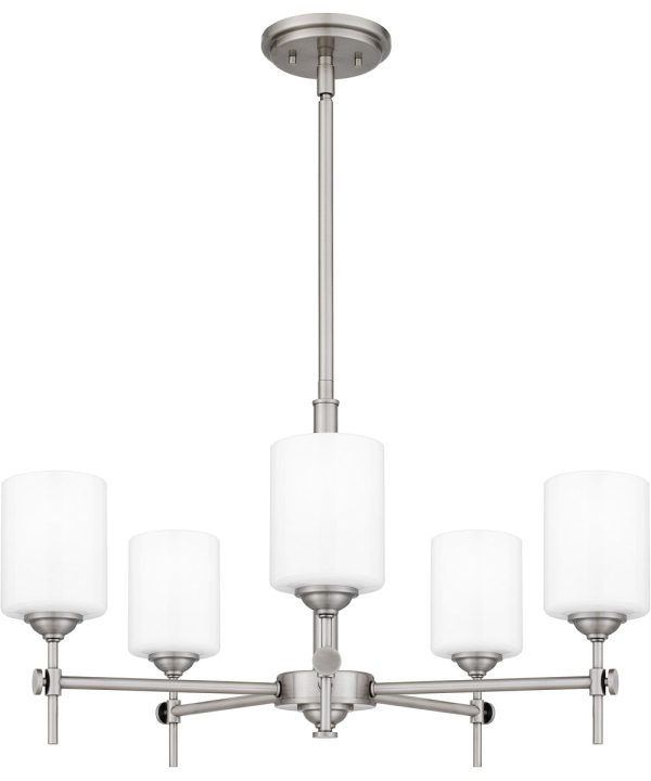 Aria 5-light Chandelier Antique Polished Nickel on Sale