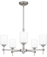 Aria 5-light Chandelier Antique Polished Nickel on Sale