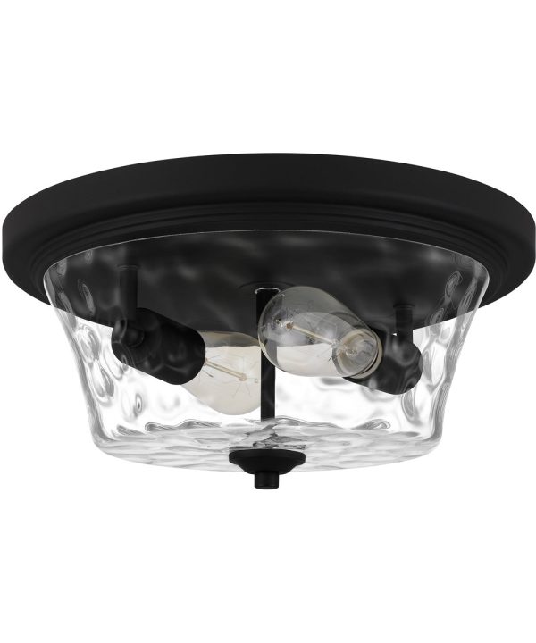 Acacia 2-light Flush Mount Matte Black Online Hot Sale