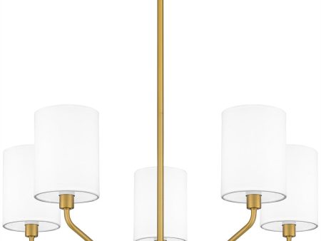 Parkington 5-light Chandelier Aged Brass Supply