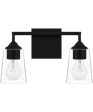 Thoresby Medium 2-light Bath Light Matte Black For Cheap