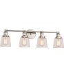 Union Extra Large 4-light Bath Light Polished Nickel For Sale