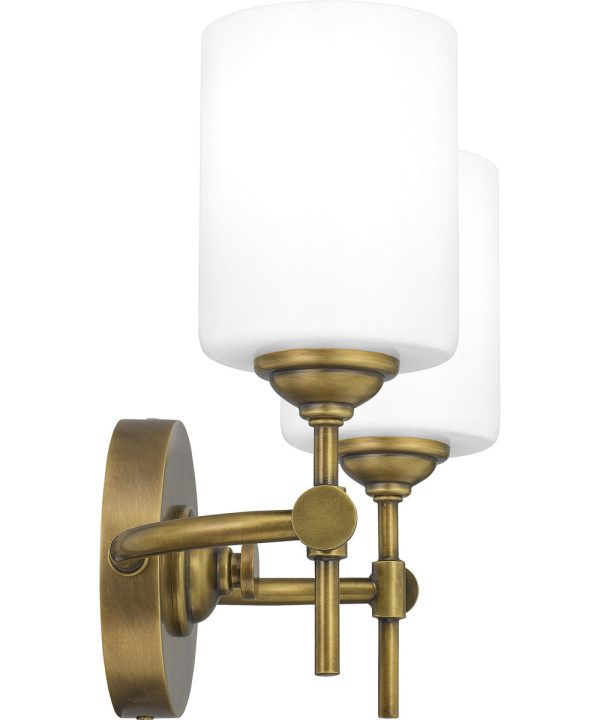 Aria Medium 2-light Bath Light Weathered Brass Online Sale