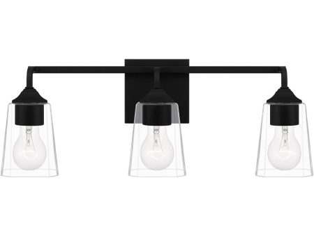 Thoresby Large 3-light Bath Light Matte Black Sale