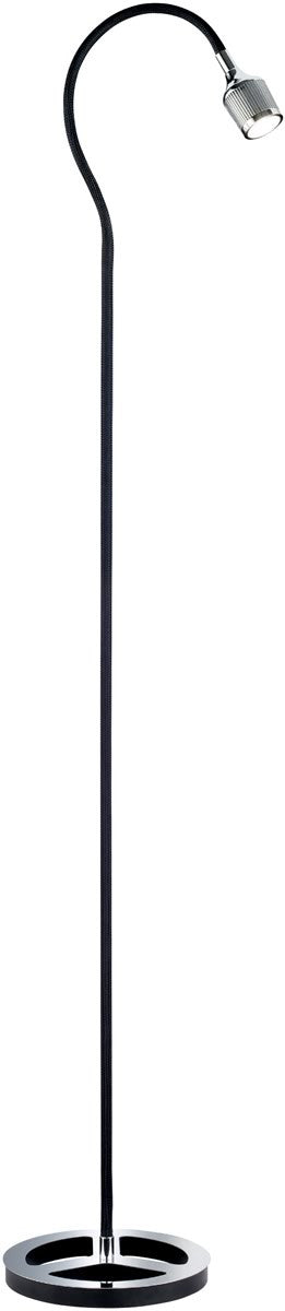 53 H Mamba LED Arched Floor Lamp Black Discount