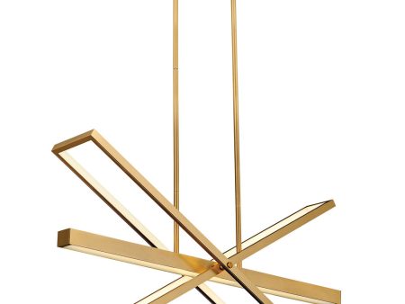 Tangent LED-Light LED Linear in Lacquered Brass Discount