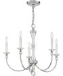 Mila 5-light Chandelier Polished Chrome For Discount