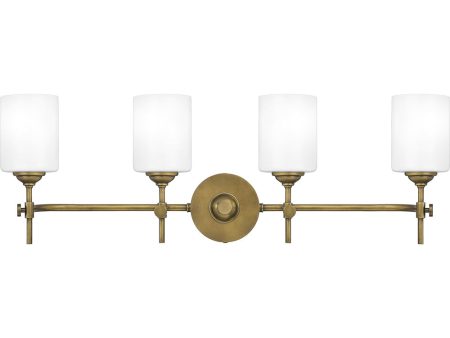 Aria Extra Large 4-light Bath Light Weathered Brass For Cheap