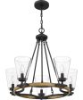 Hearst 5-light Chandelier Matte Black For Sale