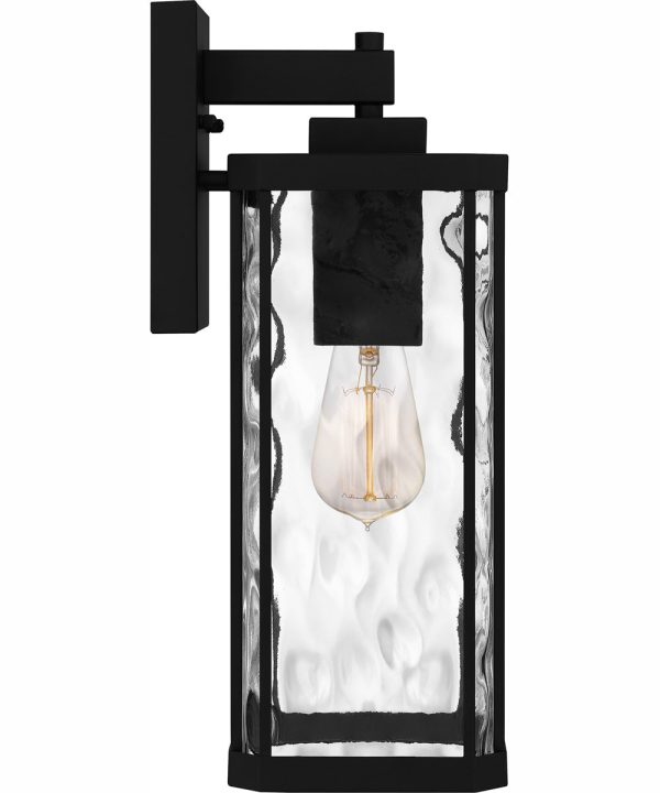 Balchier Medium 1-light Outdoor Wall Light Matte Black For Discount