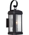 Trumbull Medium 2-light Outdoor Wall Light Mystic Black For Sale