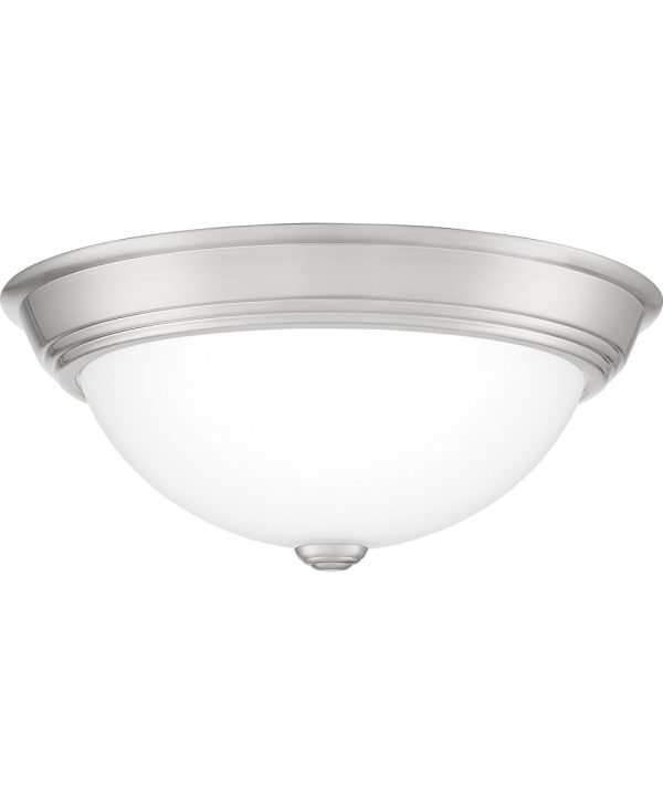 Erwin Medium 2-light Flush Mount Brushed Nickel Fashion