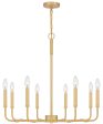 Abner 8-light Chandelier Aged Brass Online Hot Sale