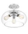 Andrews 3-light Semi Flush Mount Polished Chrome Online