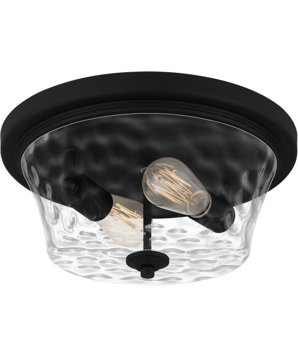 Acacia 2-light Flush Mount Matte Black Online Hot Sale