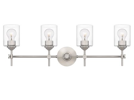 Aria Extra Large 4-light Bath Light Brushed Nickel Sale