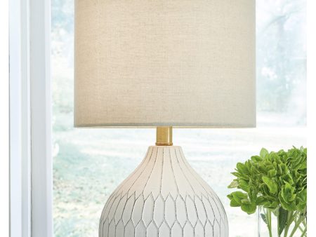 Wardmont Ceramic Table Lamp (1 CN) White Online Hot Sale