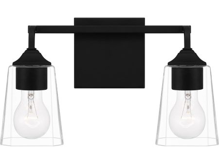 Thoresby Medium 2-light Bath Light Matte Black For Cheap