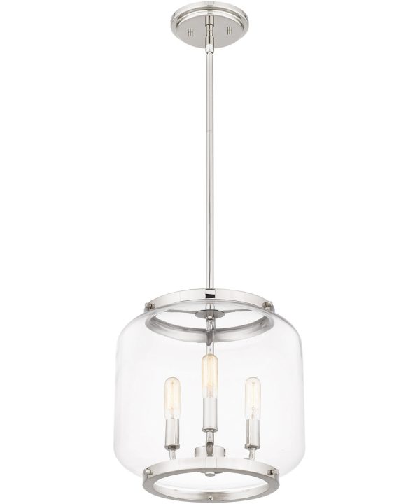 Tapley Small 3-light Mini Pendant Polished Nickel Online Sale