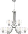 Pruitt 9-light Chandelier Brushed Nickel Sale