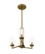 Sunburst 3-light Pendant Weathered Brass Supply