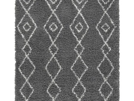 8 x10  Maysel Large Rug Charcoal White Cheap