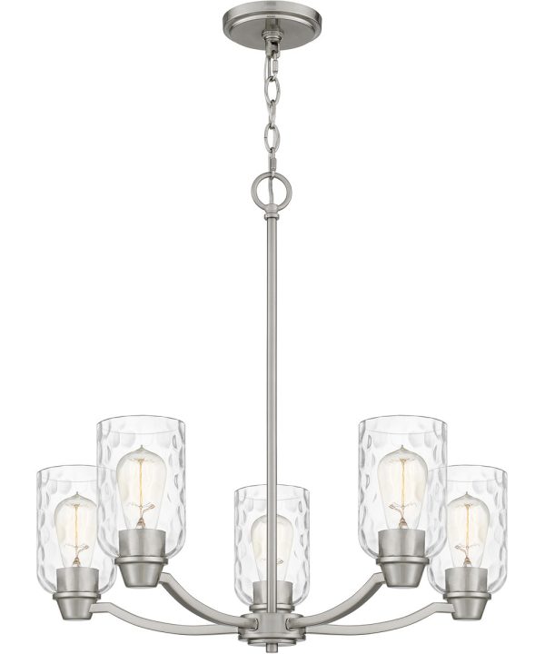 Acacia 5-light Chandelier Brushed Nickel Online Sale