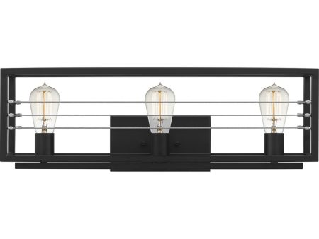 Awendaw Large 3-light Bath Light Matte Black Discount