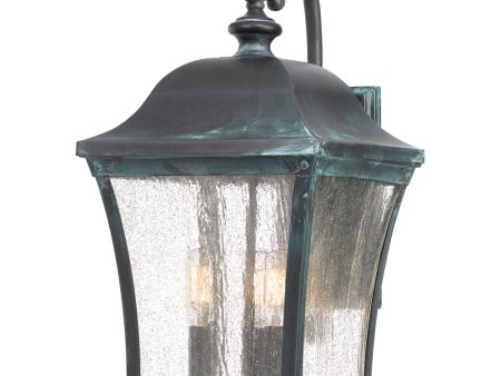 Bardstown Large 3-light Outdoor Wall Light Aged Verde Hot on Sale