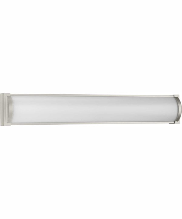 Barril 32 in. Large Modern Integrated LED Linear Vanity Light Brushed Nickel Fashion