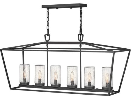 Alford Place 6-Light Outdoor Six Light Linear in Museum Black Online