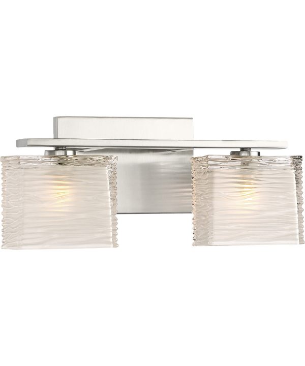 Westcap Medium 2-light Bath Light Brushed Nickel For Discount