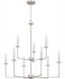 Prescott 9-light Chandelier Brushed Nickel Discount